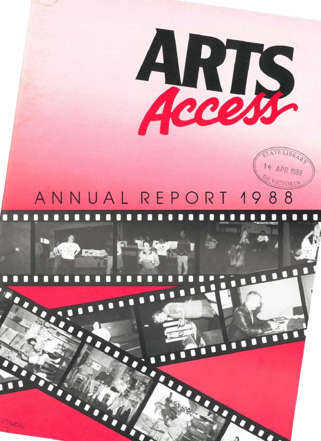 Image of Arts Access Victoria – Arts Access Society Annual Report 1988
