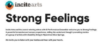 Image of Incite Arts - Strong Feelings - Cast List