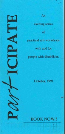 Image of Arts Access Victoria – Arts Access Society - PartICIPATE - Promotional Flyer