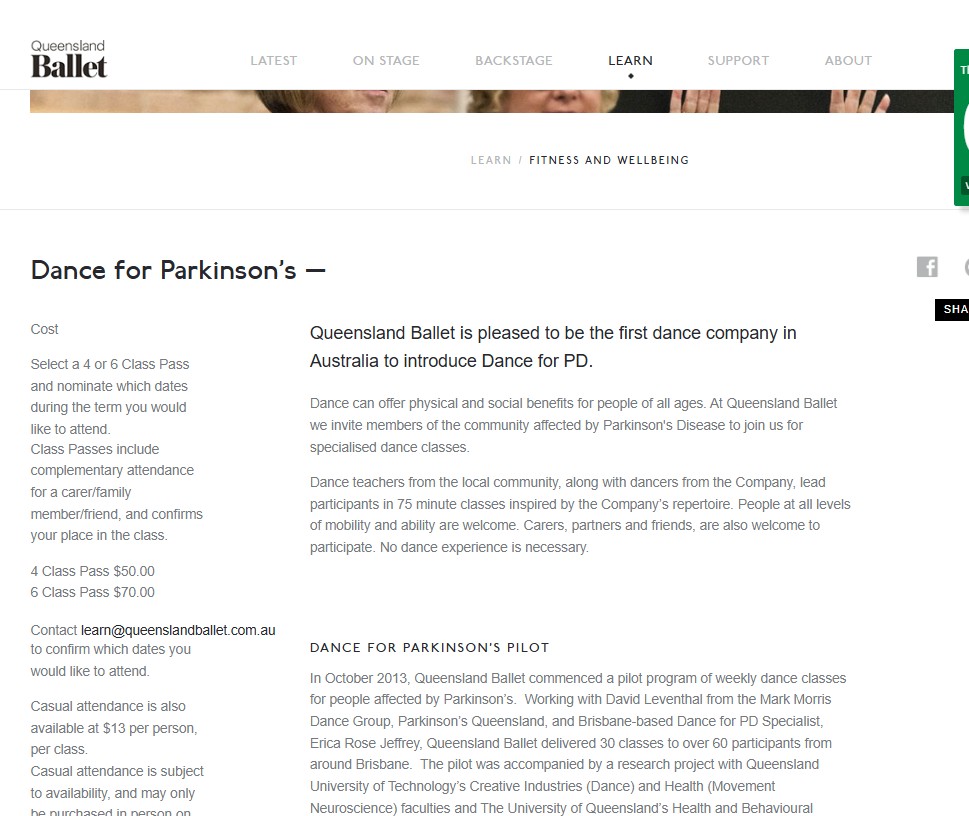 Image of Queensland Ballet - Dance for Parkinsons