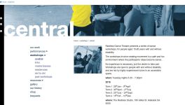 Image of Restless Dance Theatre website - Past Workshops