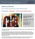 Image of Arts Access Victoria website - Australian Theatre of the Deaf - Touring Shows 2004