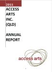 Image of Access Arts Annual Report 2011